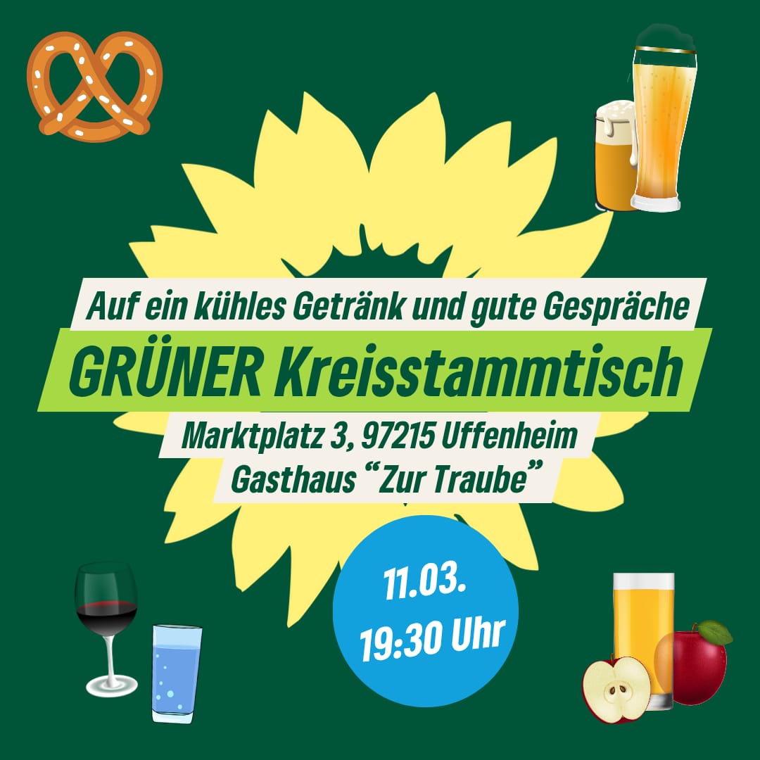 Kreisstammtisch am 11.03. in Uffenheim