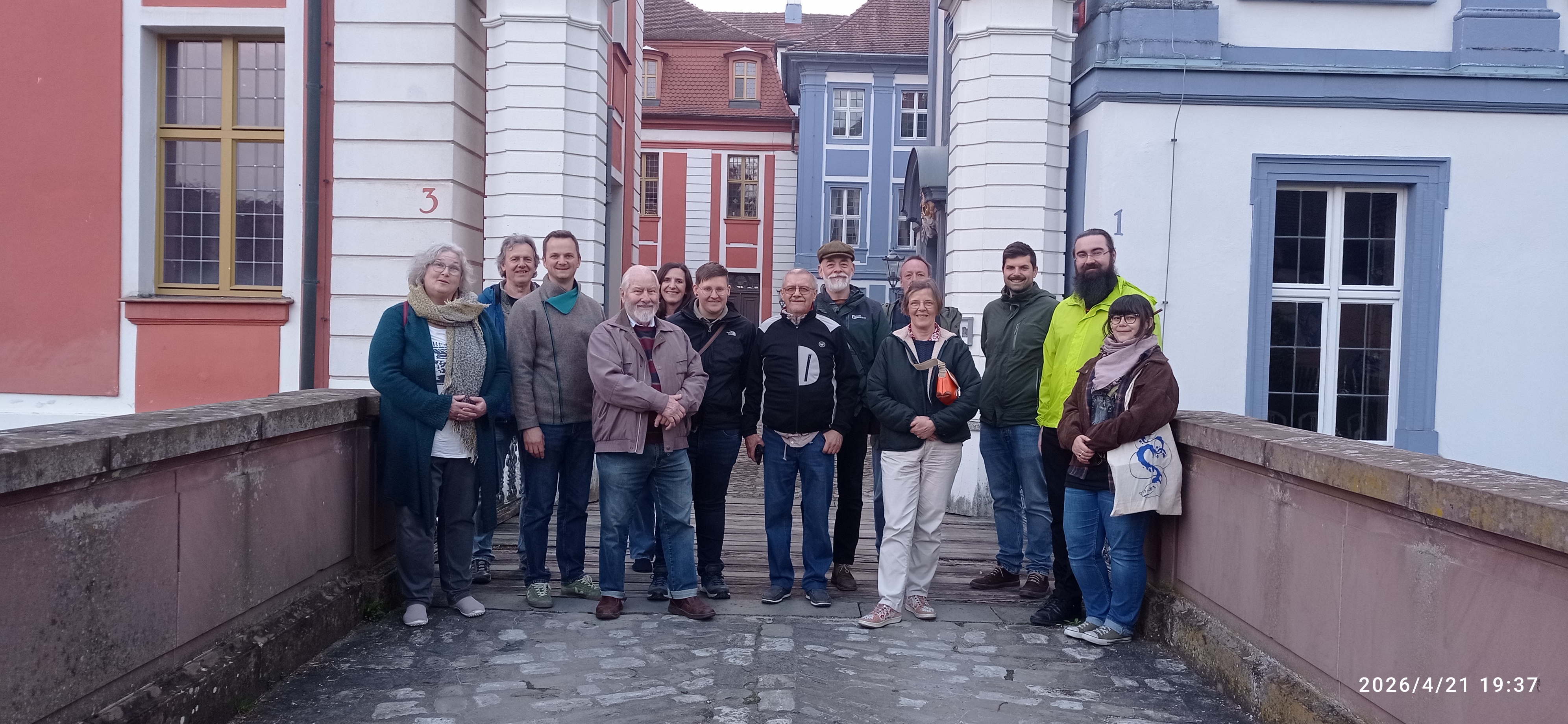 Schlossbesichtigung und Starthilfen beim Stammtisch in Obernzenn