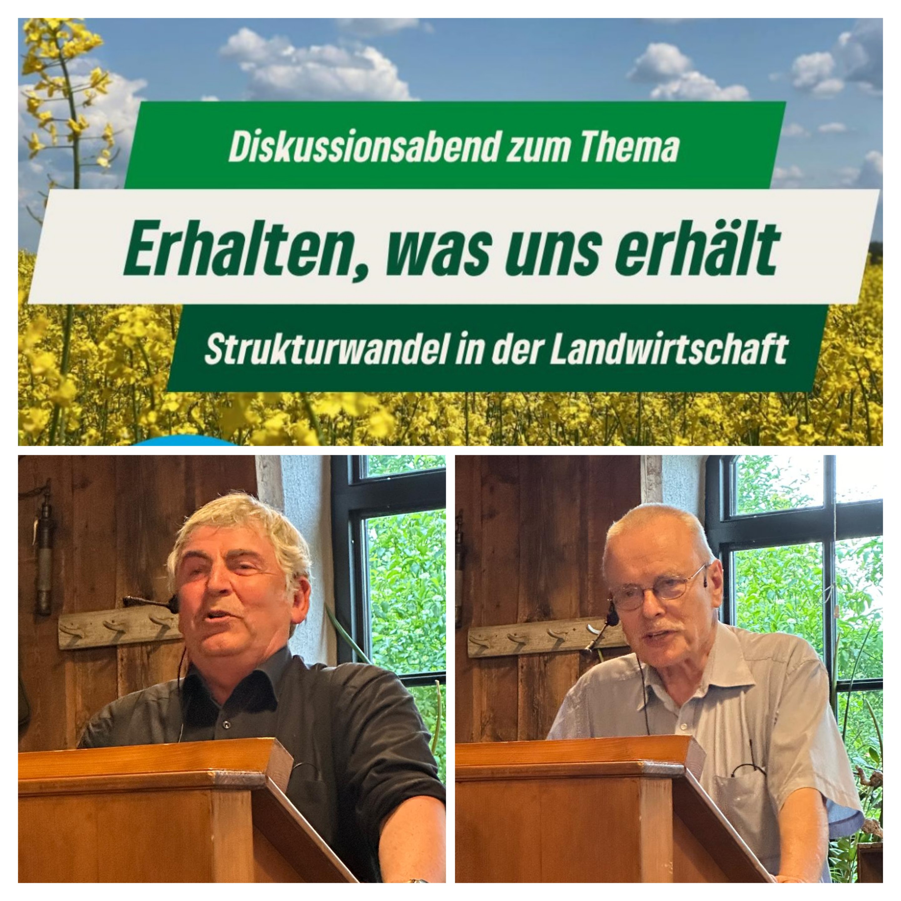 Rückblick Landwirtschaftsdiskussion mit Martin Häusling und Uwe Kekeritz