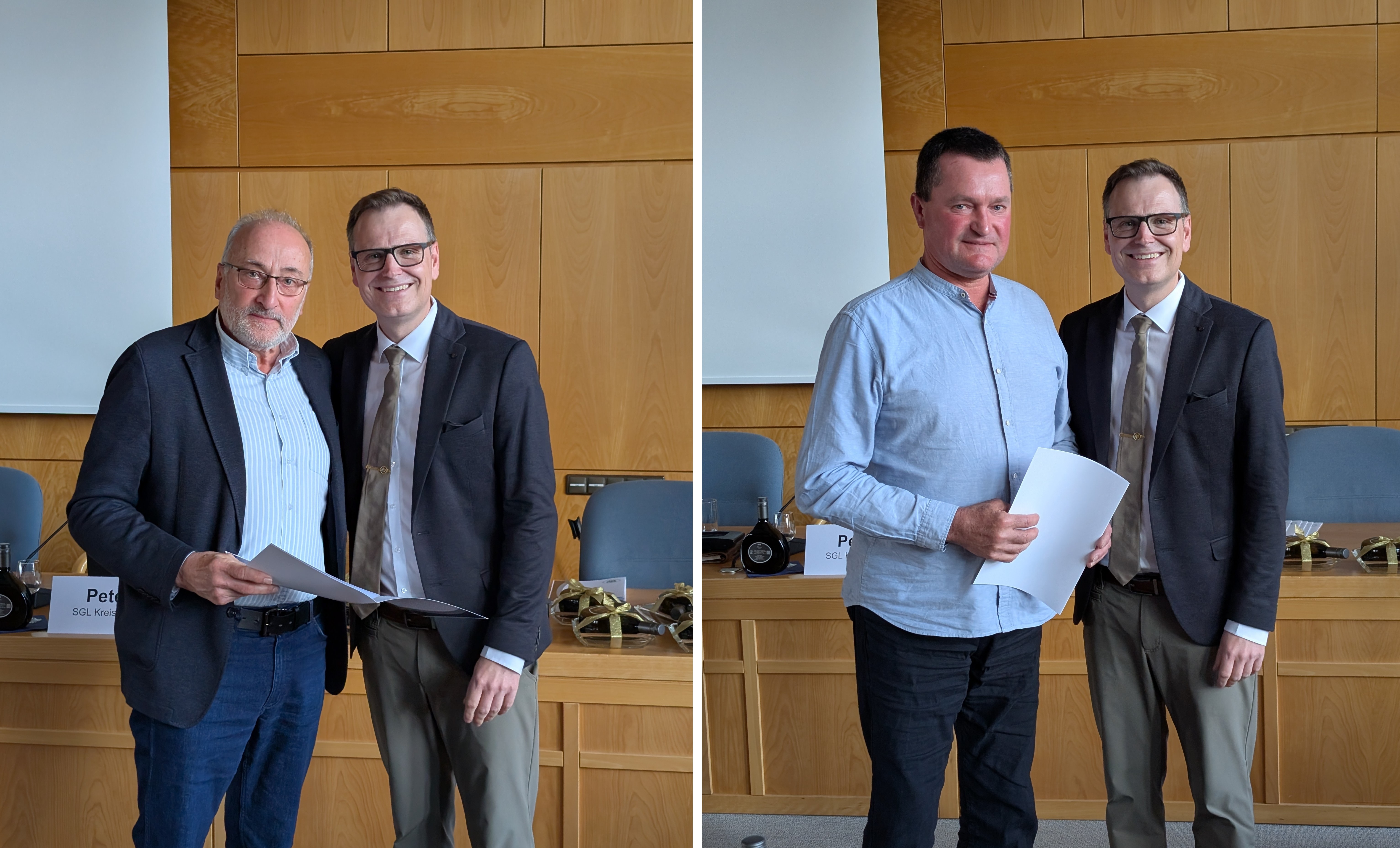 Abschied von Manfred Müller und Jochen Rückert aus dem Kreistag