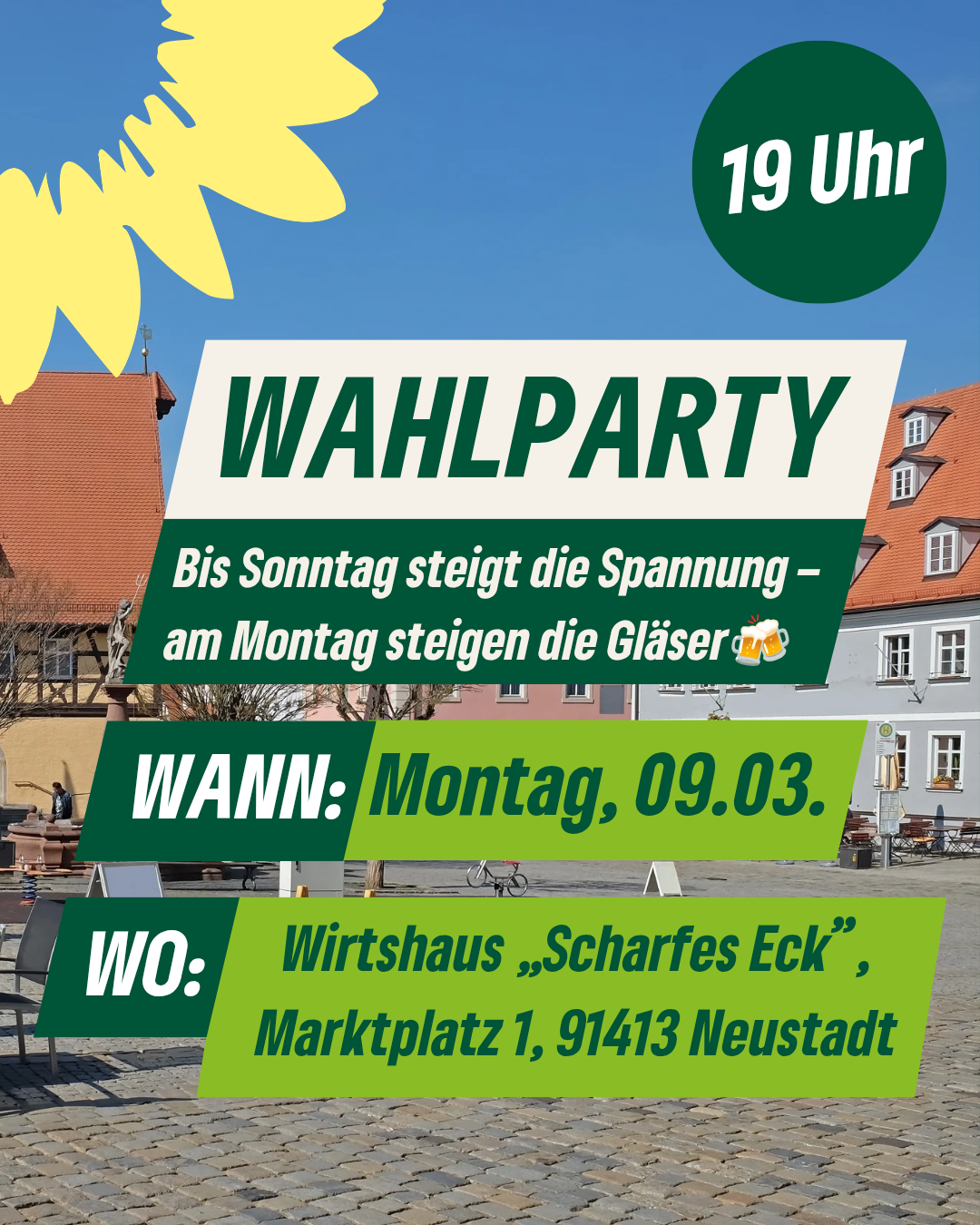 Wahlparty zur Kommunalwahl
