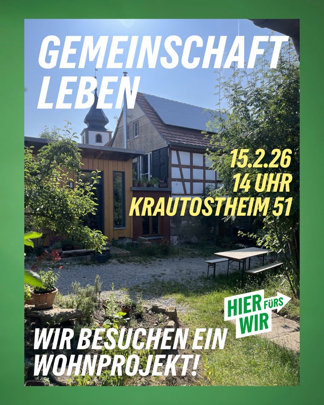 Wir besichtigen ein Wohnprojekt in Krautostheim