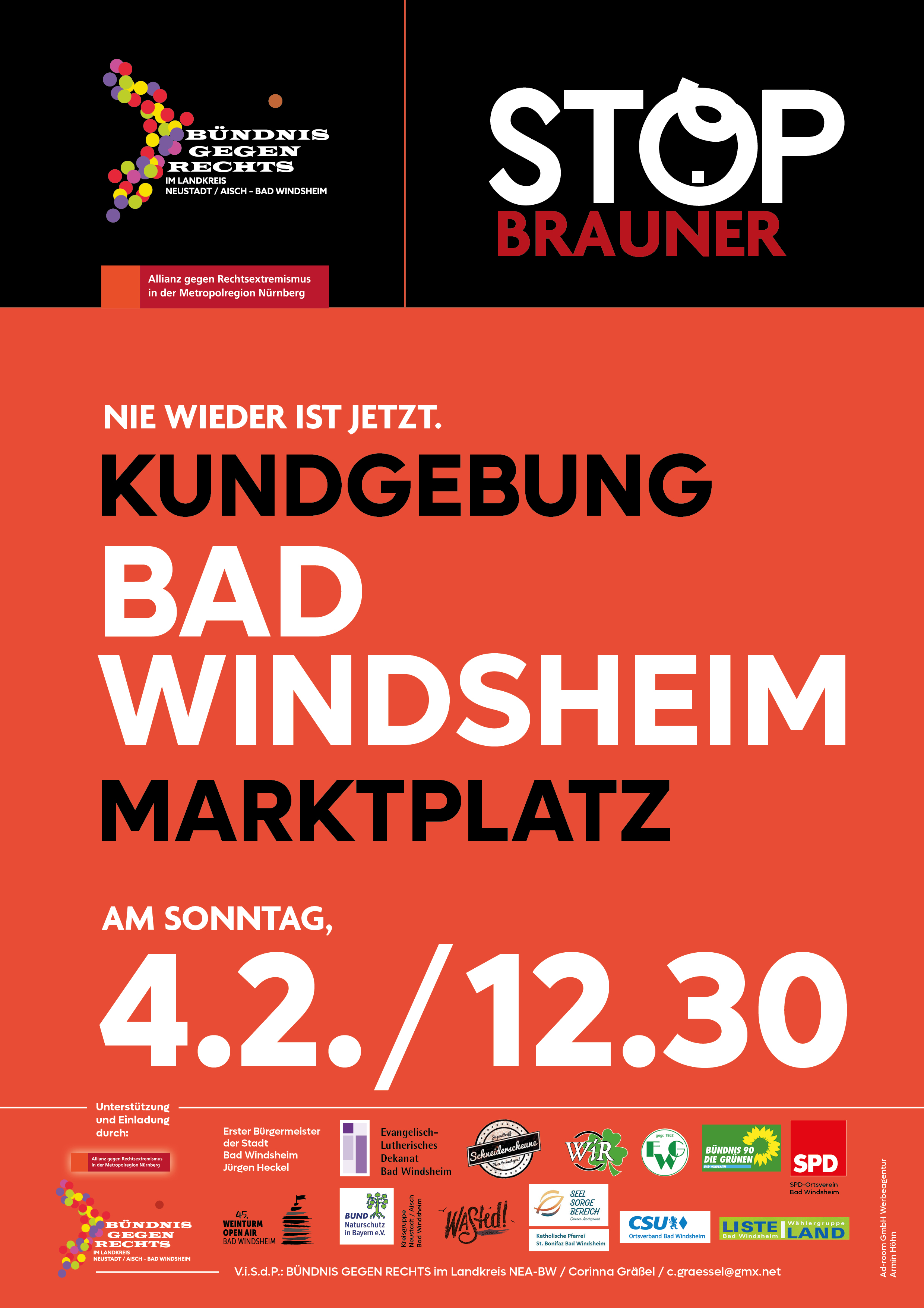 Kundgebung: Nie wieder ist jetzt | Bad Windsheim, 04.02.2024
