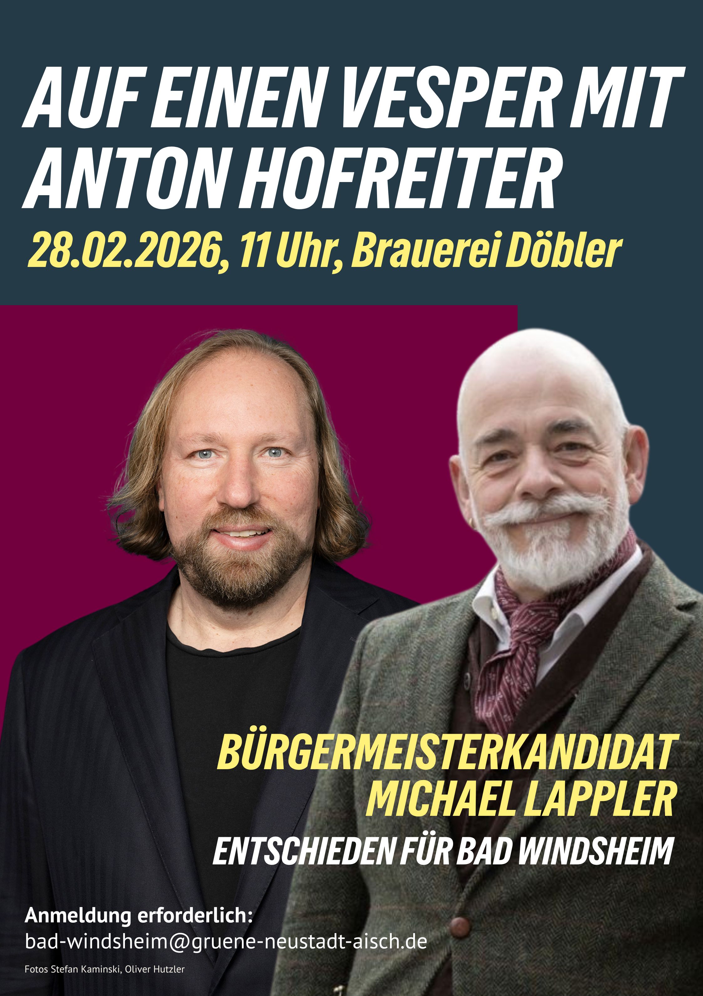 Auf einen Vesper mit Anton Hofreiter in Bad Windsheim