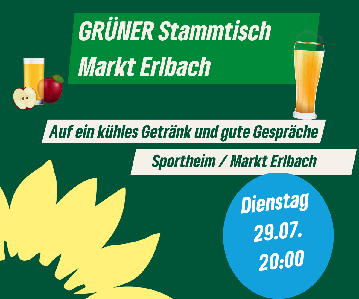GRÜNER Stammtisch für Markt Erlbach