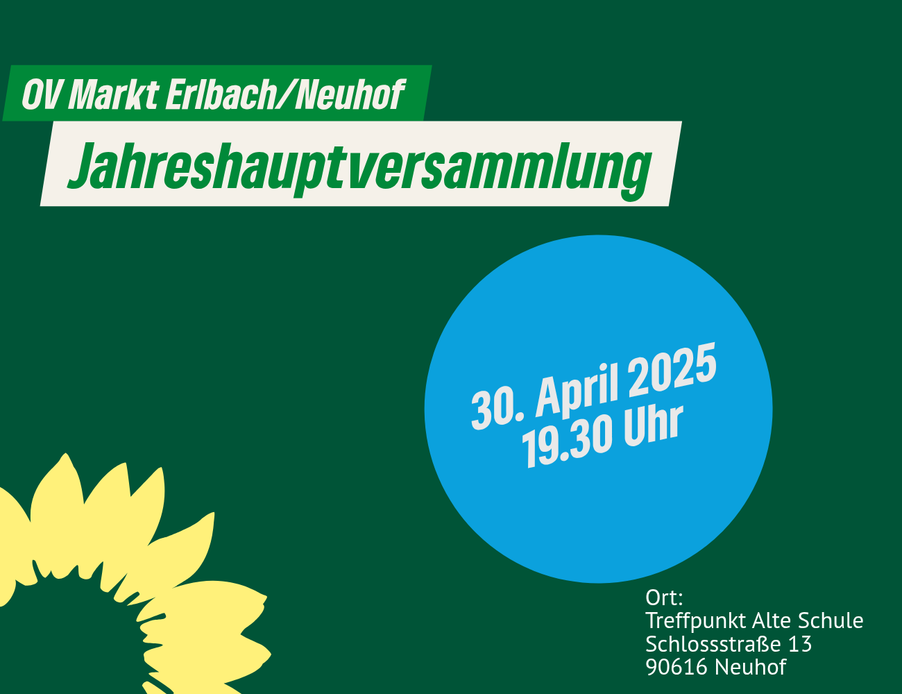 Einladung zur Jahreshauptversammlung