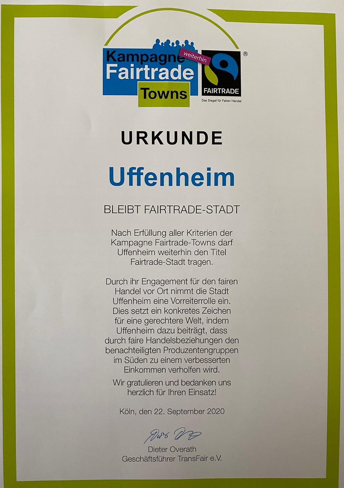 Fair einkaufen in Uffenheim
