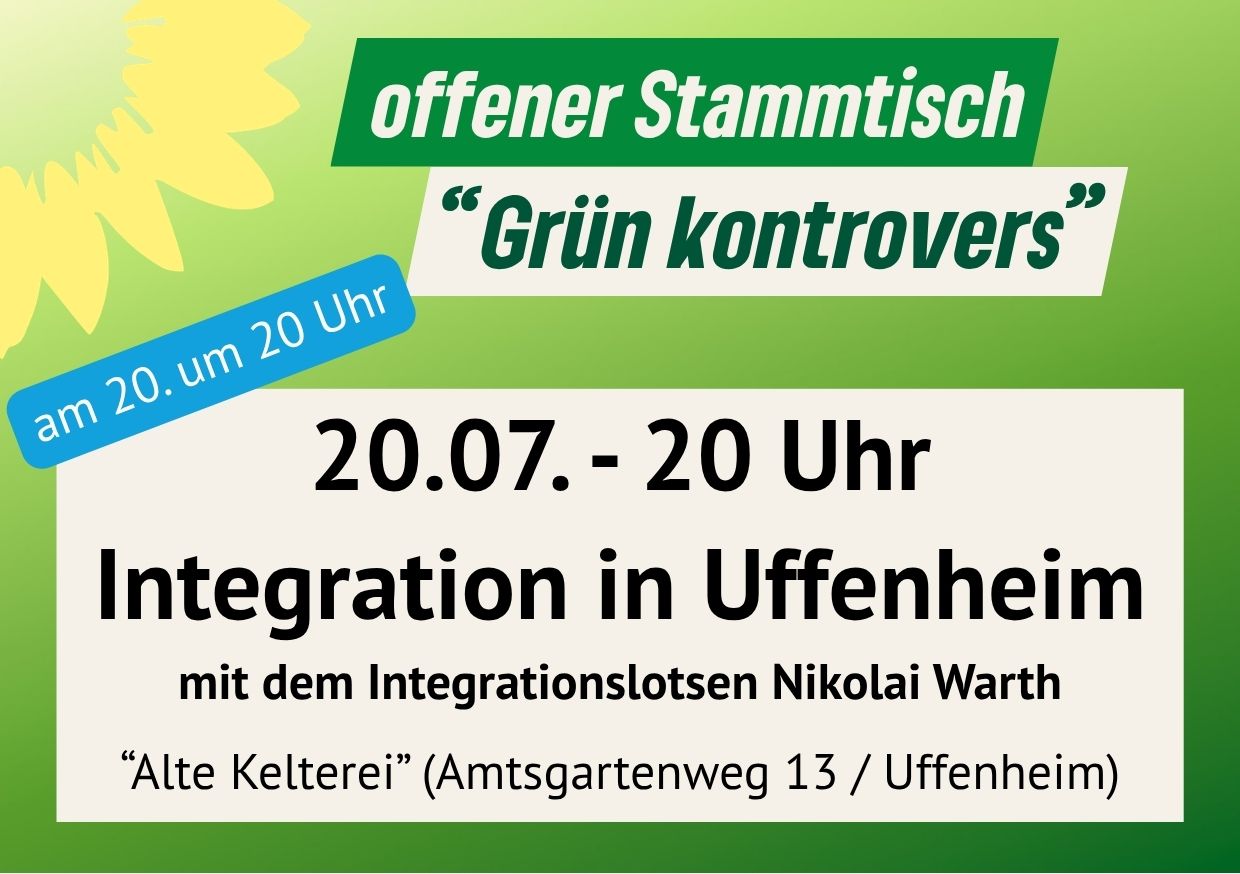 Grün kontrovers - Integration in Uffenheim
