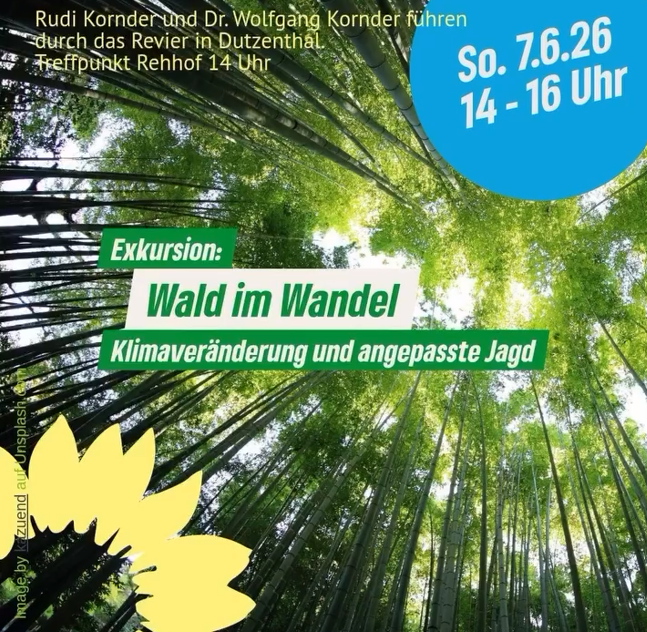 Exkursion: Wald im Wandel - Klimaveränderung und Jagd