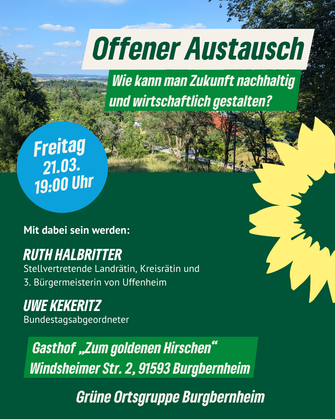 Offener Austausch der Ortsgruppe Burgbernheim am 21.03.