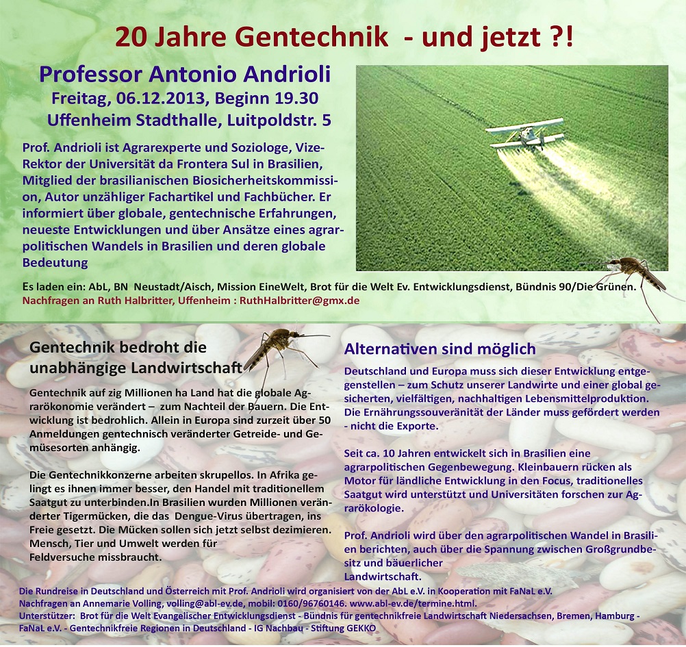 20 Jahre Gentechnik - und jetzt?