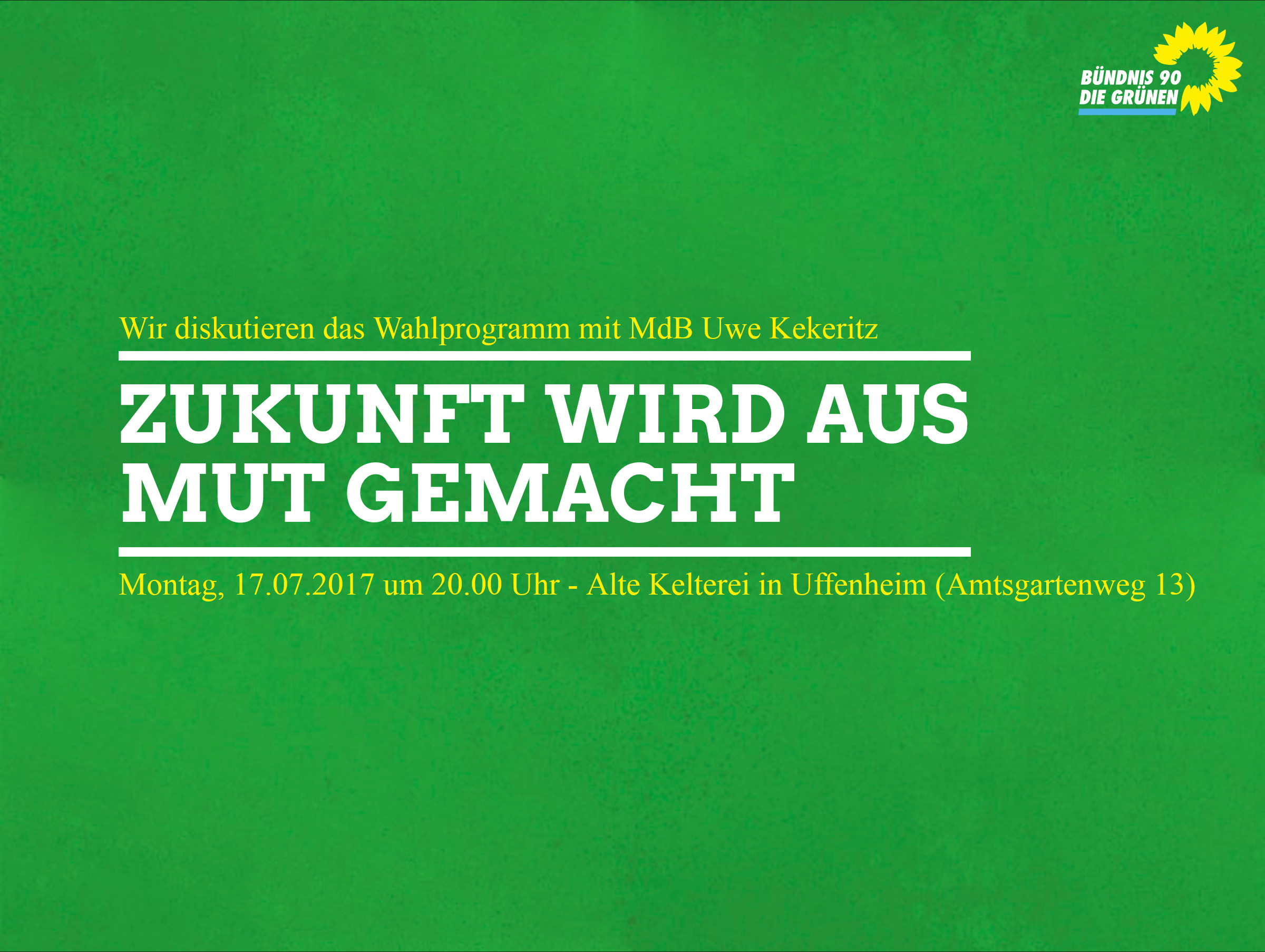 Wir diskutieren das Wahlprogramm mit MdB Uwe Kekeritz